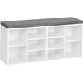 thumbnail image 1 of Boutique Home Dual-Use Shoe Bench with Storage Cabinet and Padded Seat, 1 of 7