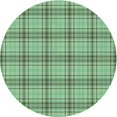 thumbnail image 1 of Ahgly Tapis Rond Lavable en Machine Intérieur Transitionnel Vert, 7 Pieds Rond, 1 of 7