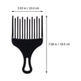thumbnail image 5 of Peigne à Cheveux Professionnel Extra Grand pour Boucles Plastique Noir 4 Pcs 7.1x3.9x0.3In, 5 of 5