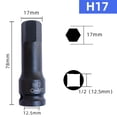 thumbnail image 2 of Lefu Electric Drill Socket Adapter Air Impact Wrench Hex Head Socket 12.5mm Adapter, 2 of 9