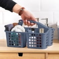 thumbnail image 4 of Dvruxg Plastic Shower Caddy Basket Cleanning Caddy with Compartments, Bath Portable Storage Utility Caddy Tote for Shower Cleaning Products and Organizing, 4 of 5