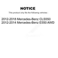 thumbnail image 2 of TEC Front Ceramic Disc Brake Pads TEC-1634 for Car Mercedes-Benz CLS550 E550 SLC43 AMG SLK55, 2 of 10