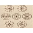 thumbnail image 1 of Ahgly Company Tapis Rectangulaire Lavable en Machine Intérieur Transitionnel Pérun Brun, 7 Pieds x 9 Pieds, 1 of 7