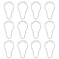 thumbnail image 1 of Mainstays Plastic Glide Shower Hooks, Clear, Set of 12, 1 of 5