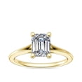 thumbnail image 1 of 1.00 Carat Excellent Emerald Cut Natural Diamond Beautiful Solitaire Bridal Ring for Bride Solid 14K Yellow Gold Size 5, 1 of 8