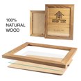 thumbnail image 2 of Rustic Wooden Picture Frame 8x10 - Made to Display Pictures 8x10 - Set of 2-100% Natural Eco Wood with Real Glass for Wall Mounting Walnut Photo Frame, 2 of 6