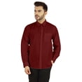 thumbnail image 1 of Bestman Long Sleeve Cotton Flex Shirt For Mens Button Downt W/ Patch Pocket Office Wear, 1 of 7