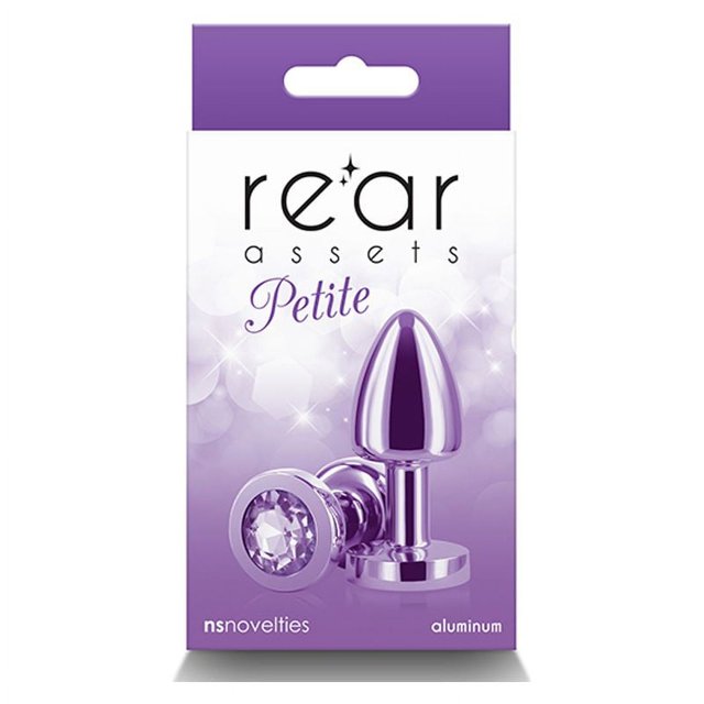 Rear Assets Petite Aluminum Anal Plug, Purple