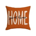 thumbnail image 2 of Yhmxh Halloween Decorations Outdoor Indoor Fall Pillow Covers Burnt Orange Pumpkin Themed Thanksgiving Print Decorative Throw Pillows Outdoor PillowCase Linen Cushion Decor For Sofa Bed, 2 of 6