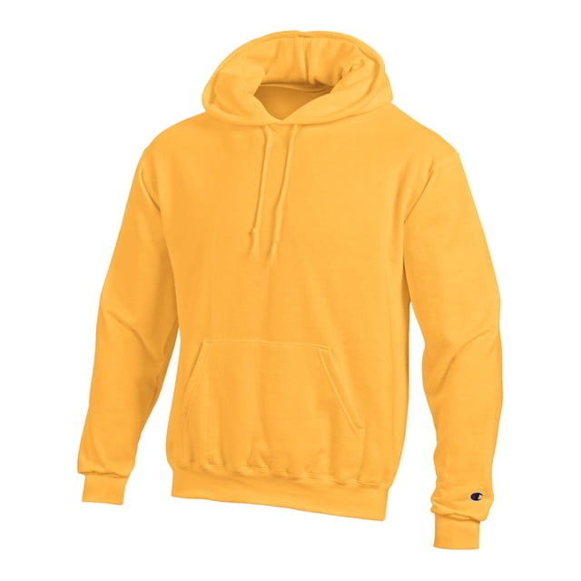 Champion Mens Double Dry Action Fleece Pullover Hoodie, S, C Gold