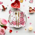 thumbnail image 2 of Valentine''s Day Tablecloth 60×104 Inch Rectangular, Love Hearts Pink Washable Table Cover for Party Picnic Dinner Decor, 2 of 6