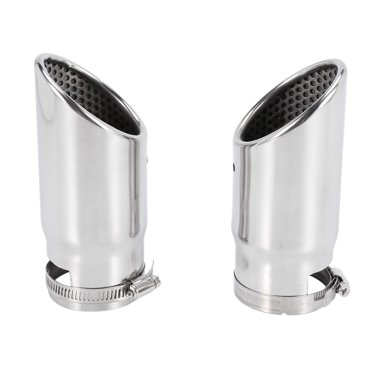 4Pcs pour le Tuyau d'Échappement de Silencieux d'Échappement de Voiture C180 en Acier Inoxydable Chromé Modifié