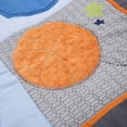 thumbnail image 4 of Sweet Baba Soft Cotton Blue Crib Bedding Set for Baby Boys,All-Star MVP 3 PC Crib Set, 4 of 7