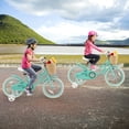 thumbnail image 4 of Costway Vélo pour Enfant 18 Pouces avec Roues Stabilisatrices Guidon et Selle Ajustables Frein à Main Vert, 4 of 9