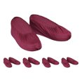thumbnail image 1 of Unique Bargains Couvre-Chaussures, 5 Paires de Couvre-Chaussures Réutilisables Antidérapants pour Intérieur, Rouge Foncé, 1 of 6