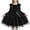 Black, variant on Tauxra Long Summer Dress with Sleeves and Round Neck, Princess Party Dress for Women, Solid Color Mesh Long Sleeve Dress for Special Occasion