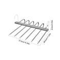 thumbnail image 3 of BRELIL Folding Clothes Hanger, Stainless Steel Trouser Rack, Multi Layer Storage Telescopic Hanger, Horizontal Vertical Two Hanging Drying Rack for Closet Bedroom Laundry Balcony, 3 of 6