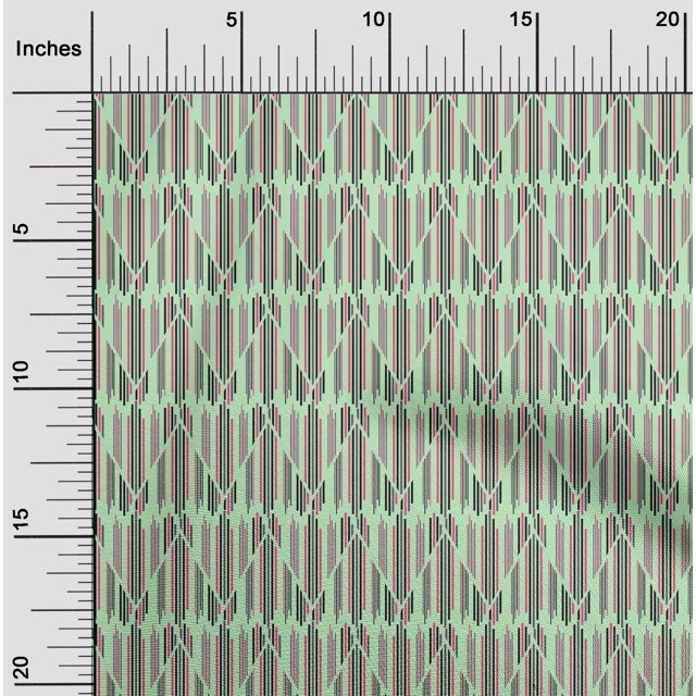 oneOone Cotton Flex Fabric Chevron Stripe Printed Fabric 1 Yard 40 Inch Wide