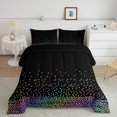 thumbnail image 1 of Erosebridal Rainbow Polka Dots Bedding Comforter Set, Modern Abstract Artwork Down Comforter, Girly Room Decor Lightweight 2 Pieces, 1 of 8