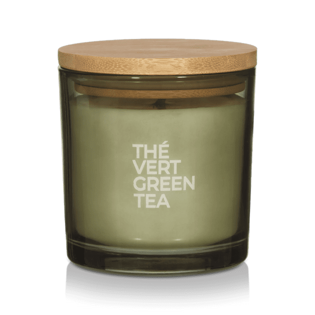 Bouclair Bouclair Green Tea Candle with Wooden Lid