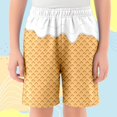 thumbnail image 2 of MIASHUI Garçons Filles Shorts à Imprimé Graphique Confortables d'Été Décontractés pour la Plage, Blanc, 2-3 Ans, 2 of 4