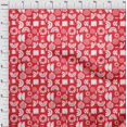 thumbnail image 4 of oneOone Tissu en Coton Flex Magenta Abstrait pour Robe Tissu Imprimé au Mètre 40 Pouces de Large, 4 of 4