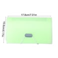 thumbnail image 3 of Accordion File Folder with Bill Clips 13 Pocket A6 Mini Organizer Plastic Transparent for Receipts Coupons Home Office Document Storage Hzhnb | Plastic, Green, 3 of 9