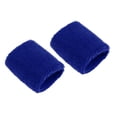 thumbnail image 1 of S SERENABLE 2Pcs Wrist Sweatbands Sports Wristbands for Football Basketball Running Athletic deep blue, 1 of 8