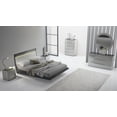 thumbnail image 2 of K-Living Asher Grey Lacquer Finish Double-Size Bed with PU Padded Headboard and One-Touch LED Light, 2 of 3