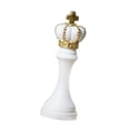 thumbnail image 3 of fastboy Pièces d'Échecs Statue avec Peinture Dorée Résine Cadeau pour Bureau Salon Bureau Forme Cheval Noir Forme Roi Blanc, 3 of 4