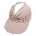 thumbnail image 3 of Chapeau de Soleil pour Femmes, Visière de Plage Protection UV à Grand Bord pour Sports Plage Golf Randonnée, Rose, 3 of 6