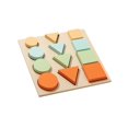 thumbnail image 2 of lionlar Geometric Shape Puzzle Wooden Shape Sorter Learning Materials for Preschool Kids C, 2 of 9