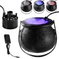 thumbnail image 2 of Halloween Mist Maker Fogger Witch Cauldron Fog Maker Water Fountain Pond Fog Machine with 12 Color Changing LED Light, 2 of 7
