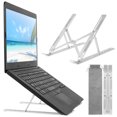 thumbnail image 1 of Qenwkxz Laptop Stand for Desk Adjustable Laptop Riser Aluminum Alloy Foldable Portable Laptop Holder Ventilated Cooling Notebook Stand for Laptops Tablet, 1 of 8