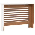thumbnail image 2 of vidaXL Cache-Radiateur Blanc 112x19x81.5 cm MDF, 2 of 5