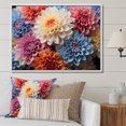 thumbnail image 1 of Designart Chrysanthemums framed wall art decor, Chrysanthemums framed wall Art, Chrysanthemums Vibrant composition I , Multi-Color Traditional White Framed Wall Art, White Color Frame, 1 of 5