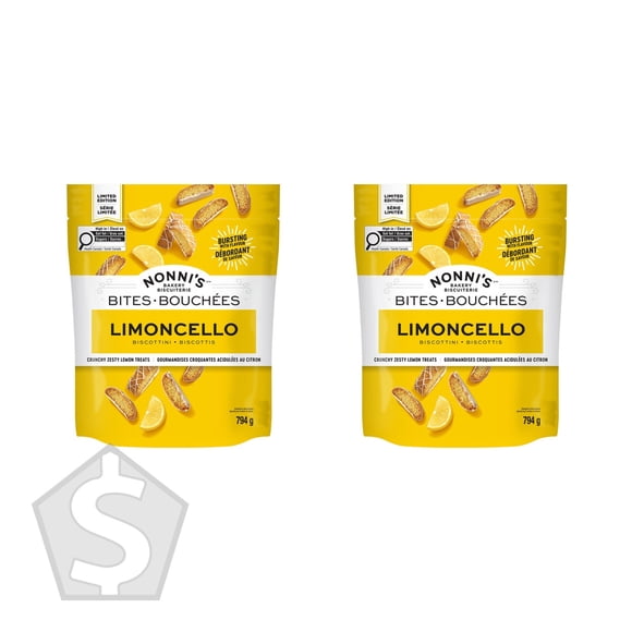 Nonni's Bakery Bites Limoncello - Pack of 2