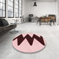 thumbnail image 4 of Ahgly Tapis Rectangulaire Lavable en Machine Intérieur Transitionnel Rouge Clair Rose, 4 Pieds x 6 Pieds, 4 of 7