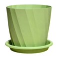 thumbnail image 2 of Aufmer Minimalist Twill Texture Round Breathable Plastic Flower Pot Root Control Design Good Air Permeability For Home Indoor Green Plant Succulent Plant Cultivation, 2 of 7