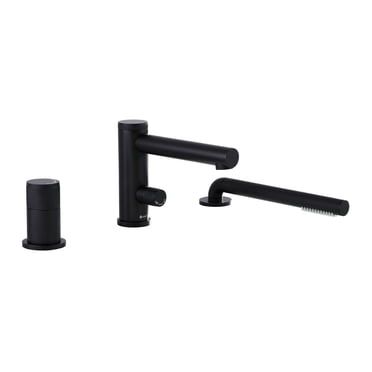 akuaplus® Roman Bathtub Faucet CLAUDIA with Hand Shower in solid brass - 3 Pieces.