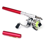 Pocket Collapsible Fishing Rod Reel Combo Mini Pen Fishing Pole Kit Telescopic Fishing Rod Spinning