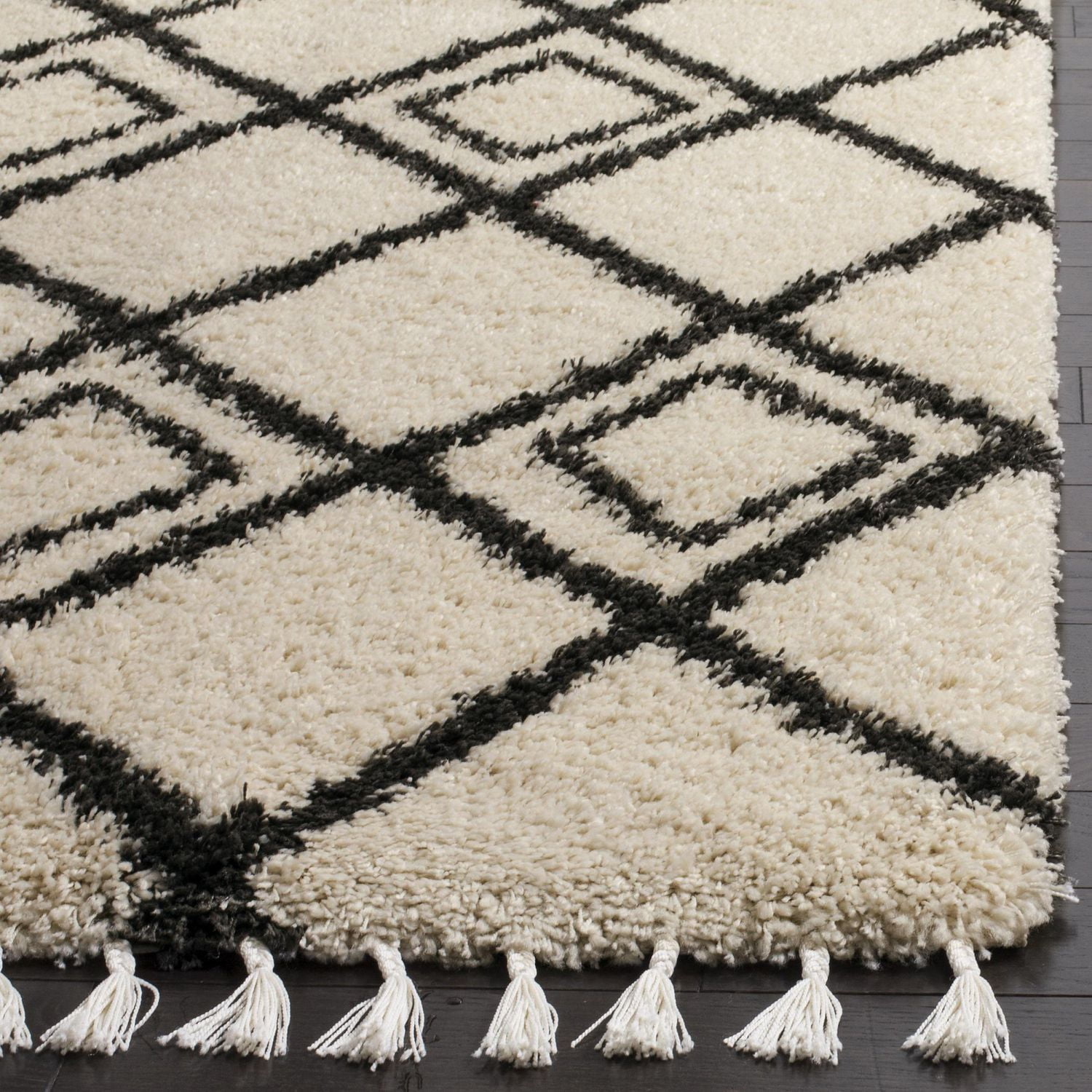 Safavieh Moroccan Fringe Kingston Tapis Géométrique Shag