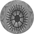 thumbnail image 1 of Ahgly Company Machine Washable Indoor Round Transitional Grey Gray Area Rugs, 4' Round, 1 of 7
