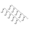 thumbnail image 1 of Unique Bargains 40mm Rigid Pipe Strap Clamp, 10 Pcs 304 Stainless Steel Two Hole U-shape Tube Clip, 1 of 5