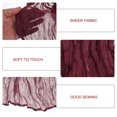 thumbnail image 4 of Unique Bargains 11Ft Cheesecloth Table Runner 35 x 134 Inch Rustic Gauze Tablecloth, Burgundy, 4 of 7