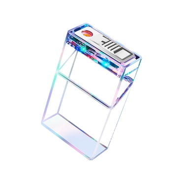 Packaging Transparent Colourful Light Cigarettes Case Rechargeable Cigarettes Lighter Cigarettes Lighter For Portable Use