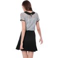 thumbnail image 4 of INSPIRE CHIC Women's See Through Contrast Color Collar Lace Top Blouse, 4 of 7