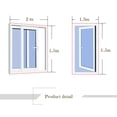 thumbnail image 4 of Meitianfacai Indoor Insect Fly Screen Curtain Mesh Mosquito Netting Door Window Black, 4 of 9