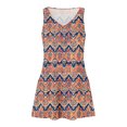 thumbnail image 4 of Ovzne Robes pour Femmes Robe de Plage Décontractée pour Femmes avec Poches Été Boho Robe de Plage Robe T-Shirts Robe Col en V Ample Robes Débardeur Robe d'Été Imprimée Liquidation, 4 of 7