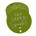 thumbnail image 1 of Inkdotpot Silver Foil Paper Hang Tags Let Love Sparkle Wedding Favor Tags 50 Pieces, 1 of 1